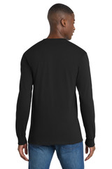 Port & Co Long Sleeve Essential Pocket Tee. PC61LSP