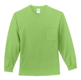 Port & Co Long Sleeve Essential Pocket Tee. PC61LSP