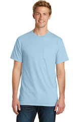 Port & Co Beach Wash Garment-Dyed Pocket Tee. PC099P