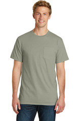 Port & Co Beach Wash Garment-Dyed Pocket Tee. PC099P