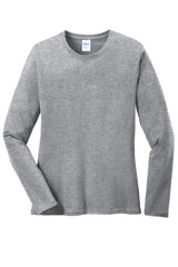 Port & Co Women's Long Sleeve Core Cotton Tee. LPC54LS Port & Co Women's Long Sleeve Core Cotton Tee. LPC54LS