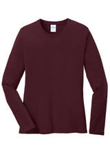 Port & Co Women's Long Sleeve Core Cotton Tee. LPC54LS Port & Co Women's Long Sleeve Core Cotton Tee. LPC54LS