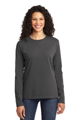 Port & Co Women's Long Sleeve Core Cotton Tee. LPC54LS Port & Co Women's Long Sleeve Core Cotton Tee. LPC54LS