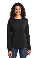 Port & Co Women's Long Sleeve Core Cotton Tee. LPC54LS Port & Co Women's Long Sleeve Core Cotton Tee. LPC54LS