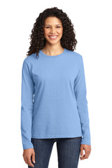 Port & Co Women's Long Sleeve Core Cotton Tee. LPC54LS Port & Co Women's Long Sleeve Core Cotton Tee. LPC54LS