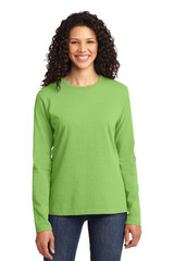 Port & Co Women's Long Sleeve Core Cotton Tee. LPC54LS Port & Co Women's Long Sleeve Core Cotton Tee. LPC54LS