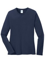 Port & Co Women's Long Sleeve Core Cotton Tee. LPC54LS Port & Co Women's Long Sleeve Core Cotton Tee. LPC54LS
