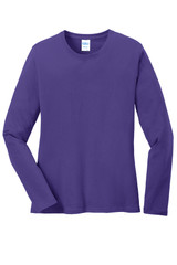 Port & Co Women's Long Sleeve Core Cotton Tee. LPC54LS Port & Co Women's Long Sleeve Core Cotton Tee. LPC54LS