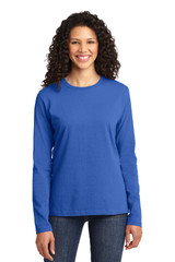 Port & Co Women's Long Sleeve Core Cotton Tee. LPC54LS Port & Co Women's Long Sleeve Core Cotton Tee. LPC54LS