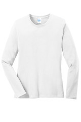 Port & Co Women's Long Sleeve Core Cotton Tee. LPC54LS Port & Co Women's Long Sleeve Core Cotton Tee. LPC54LS