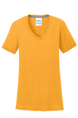 Port & Co Women's Performance Blend V-Neck Tee. LPC381V