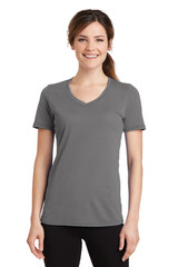 Port & Co Women's Performance Blend V-Neck Tee. LPC381V