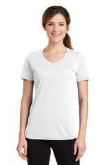 Port & Co Women's Performance Blend V-Neck Tee. LPC381V
