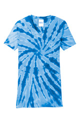 Port & Co Women's Tie-Dye V-Neck Tee. LPC147V