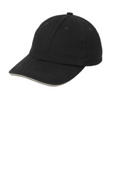 Port Authority Sandwich Bill Cap with Striped Closure. C830