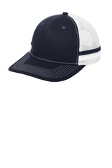 Port Authority Two-Stripe Snapback Trucker Cap. C113