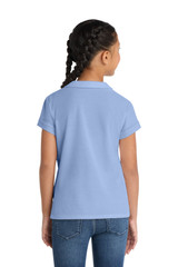 Port Authority Girls Silk Touch Peter Pan Collar Polo. YG503