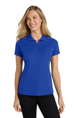 Port Authority Women's Pinpoint Mesh Zip Polo. L580