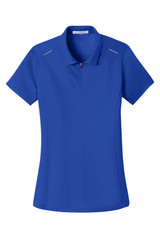 Port Authority Women's Pinpoint Mesh Zip Polo. L580