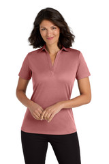 Port Authority Women's Heathered Silk Touch Performance Polo. LK542