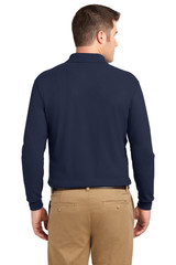 Port Authority Silk Touch Long Sleeve Polo. K500LS