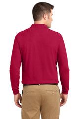 Port Authority Silk Touch Long Sleeve Polo. K500LS