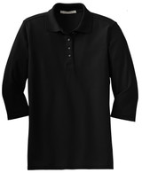 Port Authority Women's Silk Touch 3/4-Sleeve Polo. L562