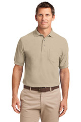  Port Authority Silk Touch Polo with Pocket. K500P 