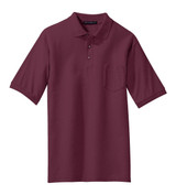  Port Authority Silk Touch Polo with Pocket. K500P 