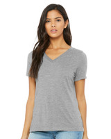 Women's Relaxed Heather CVC V-Neck Tee - 6405CVC