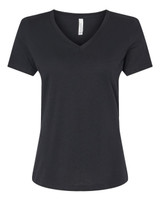 Women's Relaxed Heather CVC V-Neck Tee - 6405CVC