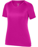Girls' Attain Wicking V-Neck T-Shirt - 2793