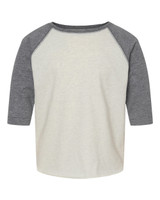 Toddler Baseball Fine Jersey Three-Quarter Sleeve Tee - 3330