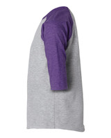 Toddler Baseball Fine Jersey Three-Quarter Sleeve Tee - 3330