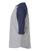 Toddler Baseball Fine Jersey Three-Quarter Sleeve Tee - 3330