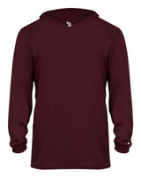 Youth B-Core Long Sleeve Hooded T-Shirt - 2105