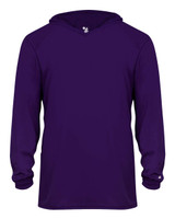 Youth B-Core Long Sleeve Hooded T-Shirt - 2105