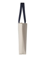 11L Canvas Tote with Contrast-Color Handles - Q4400 11L Canvas Tote with Contrast-Color Handles - Q4400