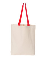 11L Canvas Tote with Contrast-Color Handles - Q4400 11L Canvas Tote with Contrast-Color Handles - Q4400