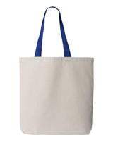 11L Canvas Tote with Contrast-Color Handles - Q4400 11L Canvas Tote with Contrast-Color Handles - Q4400