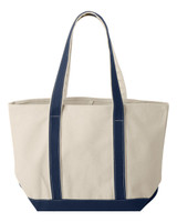 Windward Large Cotton Canvas Classic Resort Tote - 8871 Windward Large Cotton Canvas Classic Resort Tote - 8871