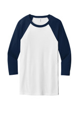 Bella + Canvas BELLA+CANVAS Unisex 3/4-Sleeve Baseball Tee. BC3200 