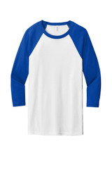 Bella + Canvas BELLA+CANVAS Unisex 3/4-Sleeve Baseball Tee. BC3200 