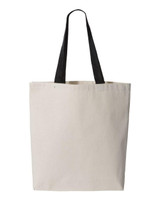Q-Tees 11L Canvas Tote with Contrast-Color Handles - Q4400 