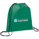 Evergreen Non-Woven Drawstring Bag