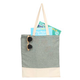 Split Recycled 5oz Cotton Twill Convention Tote