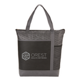 Chrome Non-Woven Zipper Convention Tote
