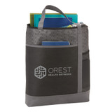 Chrome Non-Woven Zipper Convention Tote