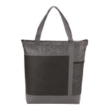  Chrome Non-Woven Zipper Convention Tote 