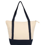Isle 8oz Organic Cotton Zippered Tote